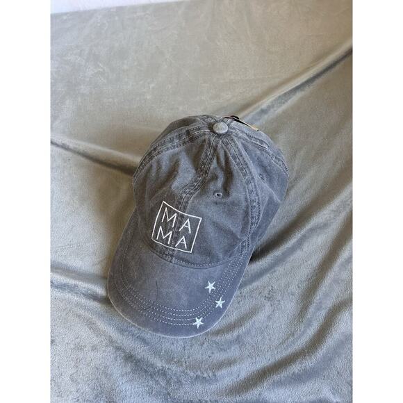 Home Free Women’s Baseball Hat MAMA with embordered stars Grey nwt - Picture 1 of 5